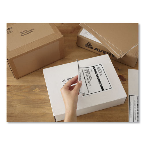 Shipping Labels W/ Trueblock Technology, Laser Printers, 5.5 X 8.5, White, 2/sheet, 100 Sheets/box