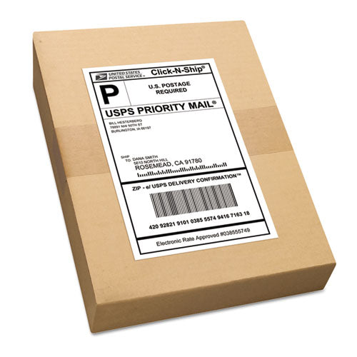 Shipping Labels W/ Trueblock Technology, Inkjet/laser Printers, 5.5 X 8.5, White, 2/sheet, 500 Sheets/box