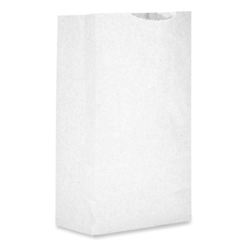 Grocery Paper Bags, #2 Size, 4.13" X 2.63" X 7.88", White, 500/bundle