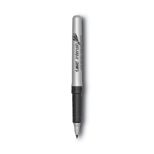 Intensity Ultra Fine Tip Permanent Marker, Ultra-fine Needle Tip, Tuxedo Black, Dozen