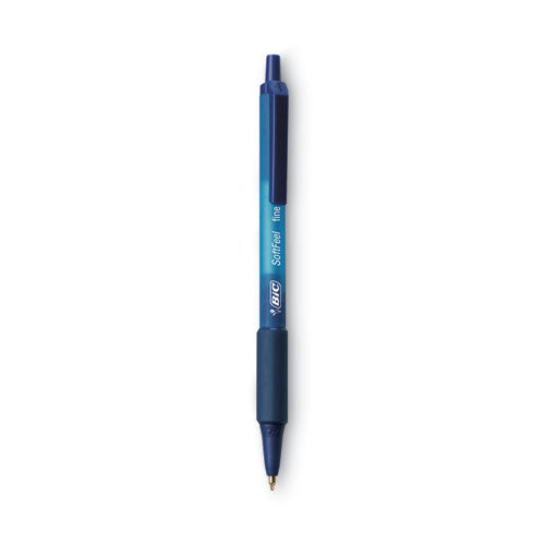 Soft Feel Ballpoint Pen Value Pack, Retractable, Medium 1 Mm, Blue Ink, Blue Barrel, 36/pack