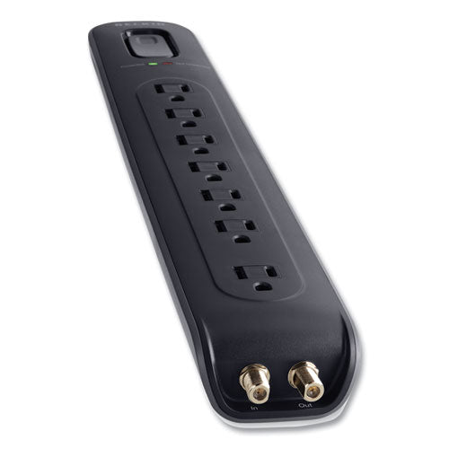 Ultimate Surge Protector, 7 Ac Outlets, 4 Ft Cord, 2,000 J, Black