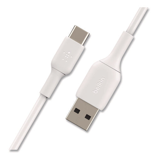 Boost Charge Usb-c To Usb-a Cable, 3.3 Ft, White, 2/pack