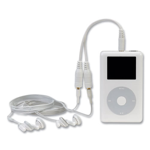 Speaker And Headphone Splitter, White