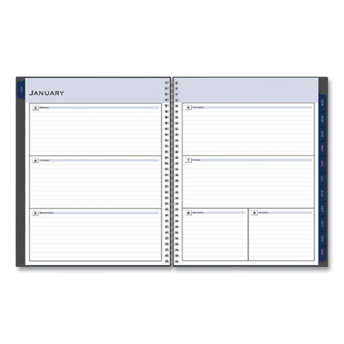 Passages Weekly/monthly Planner, 11 X 8.5, Charcoal Cover, 12-month (jan To Dec): 2025