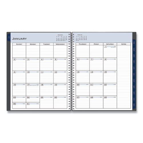 Passages Weekly/monthly Planner, 11 X 8.5, Charcoal Cover, 12-month (jan To Dec): 2025