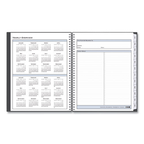 Passages Appointment Planner, 11 X 8.5, Charcoal Cover, 12-month (jan To Dec): 2025