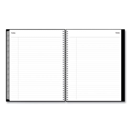 Enterprise Weekly/monthly Planner, 11 X 8.5, Black Cover, 12-month (jan To Dec): 2025