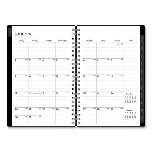 Enterprise Weekly/monthly Planner, 8 X 5, Black Cover, 12-month (jan To Dec): 2025