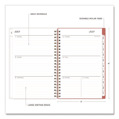 Cali Create-your-own Cover Academic Year Weekly/monthly Planner, Abstract Artwork, 8 X 5, 12-month: July 2024 To June 2025