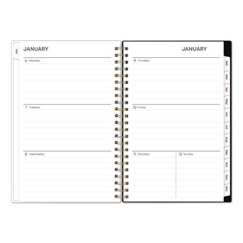 Nevaeh Weekly/monthly Planner, Wildflowers Artwork, 8 X 5, Multicolor/black Cover, 12-month (jan To Dec): 2025