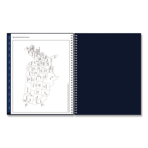 Passages Weekly Appointment Book And Monthly Planner, 11 X 8.5, Navy Blue Cover, 12-month (jan To Dec): 2025