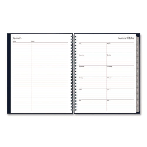 Passages Academic Year Weekly/monthly Planner, 9 X 7, Navy Blue Cover, 12-month: July 2024 To June 2025