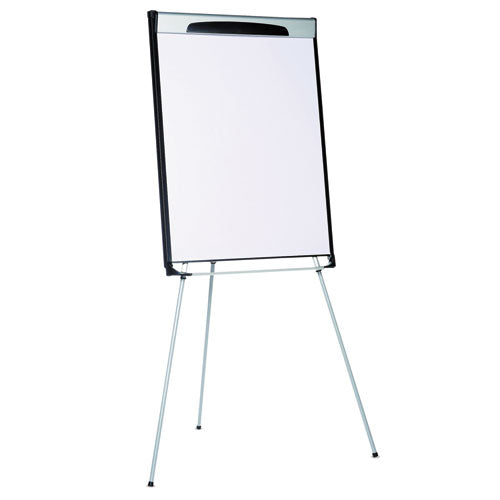 Tripod Extension Bar Magnetic Gold Ultra Dry Erase Easel, 29" X 41", White Surface, Black/satin Aluminum Frame