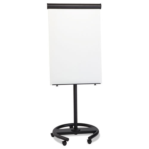 360 Multi-use Mobile Magnetic Dry Erase Easel, 27" X 41", White Surface, Black Steel Frame