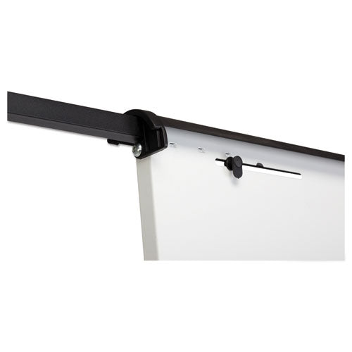 360 Multi-use Mobile Magnetic Dry Erase Easel, 27" X 41", White Surface, Black Steel Frame