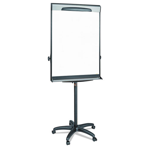 Tripod Extension Bar Magnetic Gold Ultra Dry Erase Easel, 30" X 36", White Surface, Black/satin Aluminum Frame