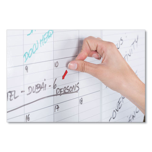 Magnetic Dry Erase Calendar Board, Monthly Planning/scheduling, 48" X 36", White Surface, Satin Aluminum Frame