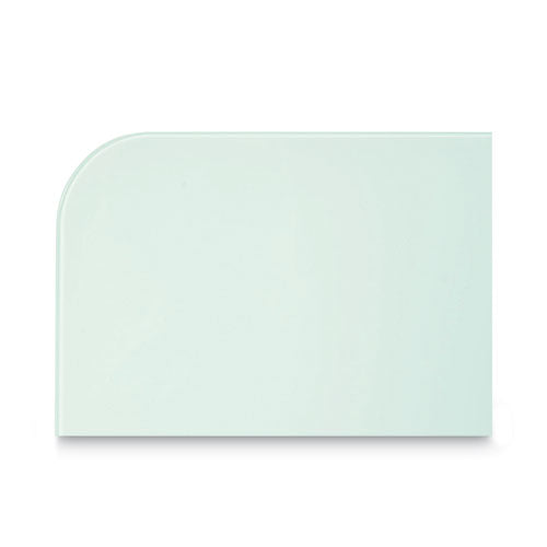 Magnetic Glass Dry Erase Board, 48" X 36", Opaque White Surface