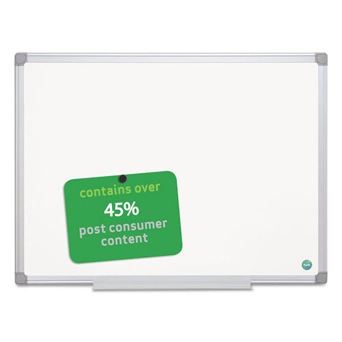 Earth Gold Ultra Magnetic Dry Erase Boards, 24" X 36", White Surface, Satin Aluminum Frame