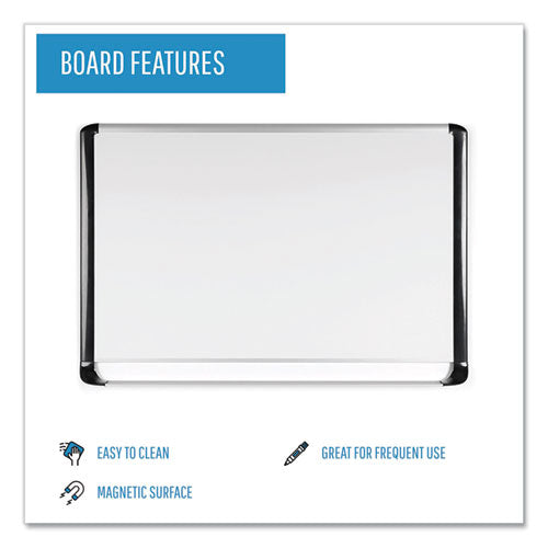 Gold Ultra Magnetic Dry Erase Boards, 48" X 36", White Surface, Black/satin Aluminum Frame