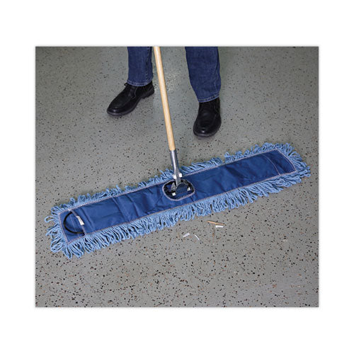 Clip-on Dust Mop Frame, 36w X 5d, Zinc Plated