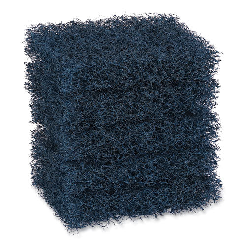 Extra Heavy-duty Scouring Pad, 3.5 X 5, Dark Blue, 20/carton