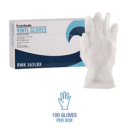 General Purpose Vinyl Gloves, Powder/latex-free, 2.6 Mil, Large, Clear, 100/box