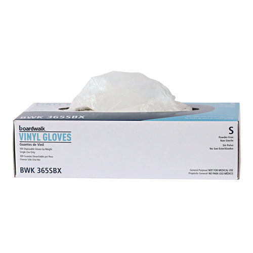 General Purpose Vinyl Gloves, Powder/latex-free, 2.6 Mil, Small, Clear, 100/box, 10 Boxes/carton