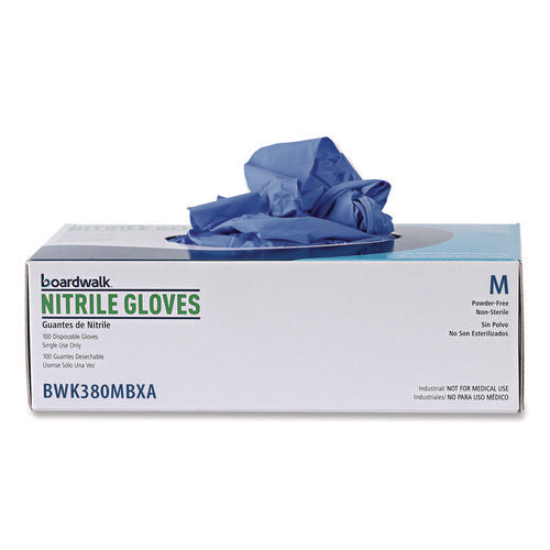 Disposable General-purpose Nitrile Gloves, Medium, Blue, 4 Mil, 1,000/carton