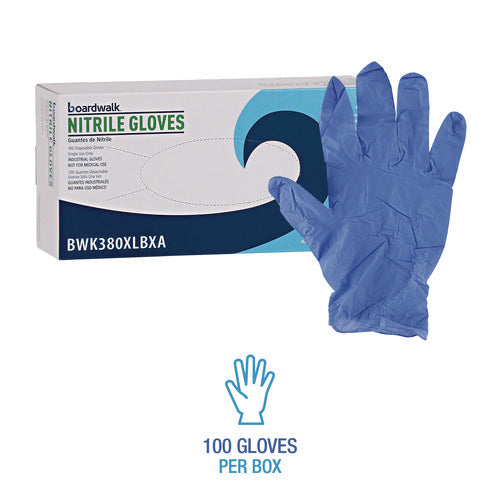 Disposable General-purpose Nitrile Gloves, X-large, Blue, 4 Mil, 1,000/carton