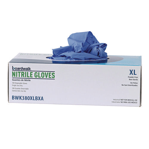 Disposable General-purpose Nitrile Gloves, X-large, Blue, 4 Mil, 1,000/carton