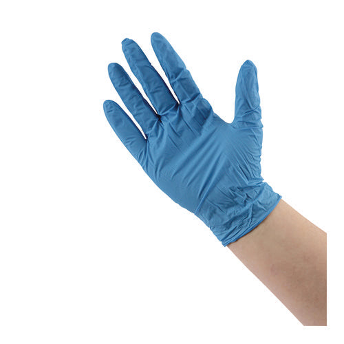 Disposable Powder-free Nitrile Gloves, Large, Blue, 5 Mil, 100/box, 10 Boxes/carton