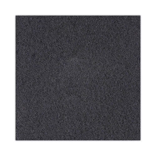 High Performance Stripping Floor Pads, 20" Diameter, Black, 5/carton