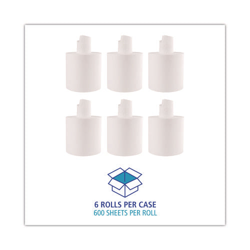 Center-pull Roll Towels, 2-ply, 7.6 X 8.9, White, 600/roll, 6/carton