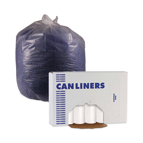 Low-density Waste Can Liners, 30 Gal, 0.5 Mil, 30" X 36", White, Perforated Roll, 10 Bags/roll, 20 Rolls/carton