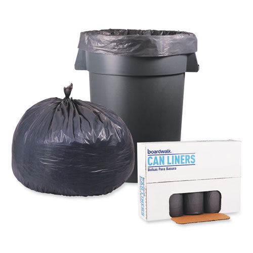 Low-density Waste Can Liners, 60 Gal, 0.95 Mil, 38" X 58", Gray, Perforated Roll, 25 Bags/roll, 4 Rolls/carton