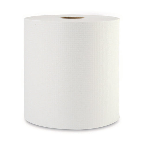 Hardwound Paper Towels, 1-ply, 8" X 800 Ft, White, 6 Rolls/carton