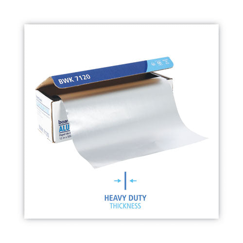 Heavy-duty Aluminum Foil Roll, 87 Gauge, 12" X 500 Ft