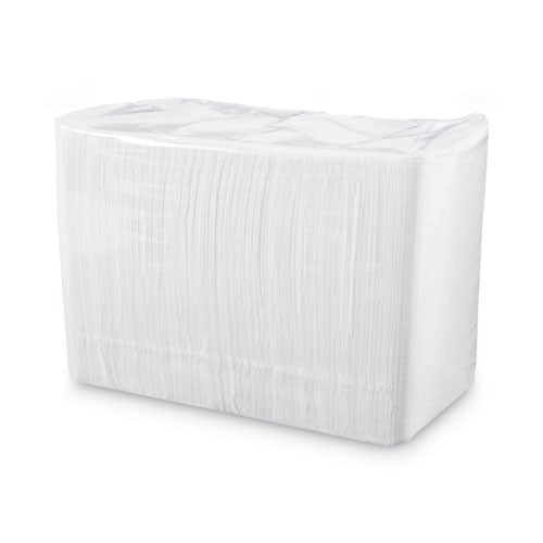 1/4-fold Lunch Napkins, 1-ply, 11.8" X 11.2", White, 6,000/carton