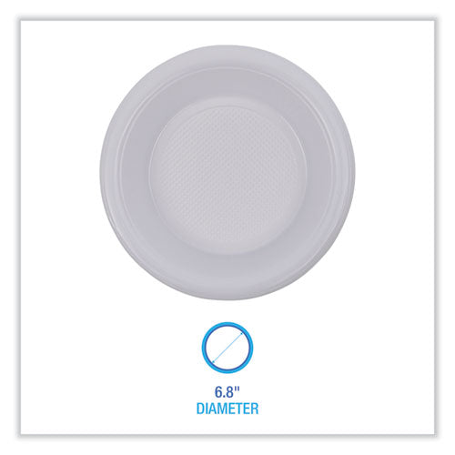 Hi-impact Plastic Dinnerware, Bowl, 10 To 12 Oz, White, 1,000/carton