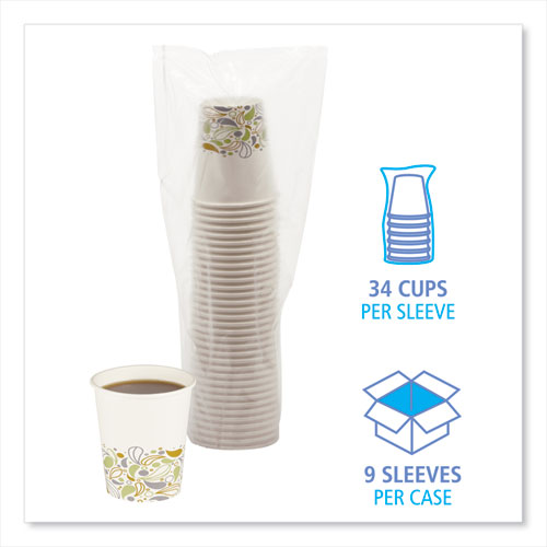 Deerfield Printed Paper Hot Cups, 8 Oz, 50/sleeve, 20 Sleeves/carton