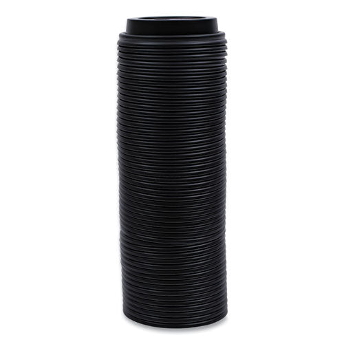 Hot Cup Lids, Fits 10 Oz To 20 Oz Hot Cups, Black, 1,000/carton