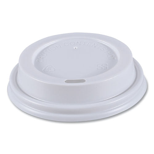 Hot Cup Lids, Fits 8 Oz Hot Cups, White, 50/sleeve, 20 Sleeves/carton