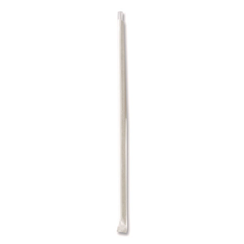 Wrapped Jumbo Straws, 10.25", Polypropylene, Clear, 2,000/carton