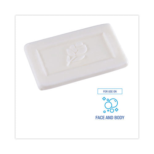 Face And Body Amenity Soap, Flow Wrapped, Floral Scent, # 1/2 Bar, 1,000/carton