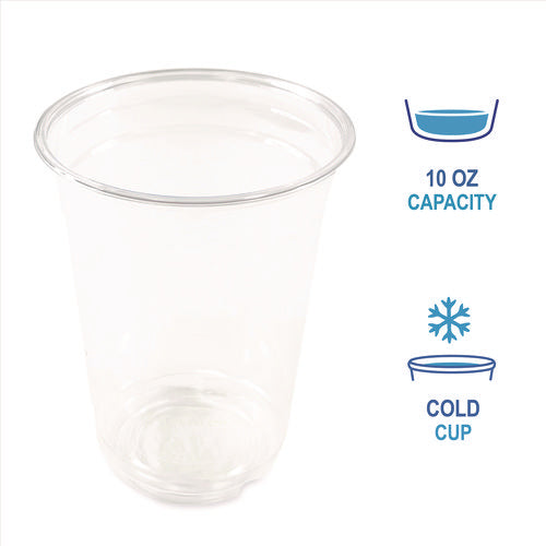 Clear Plastic Cold Cups, 10 Oz, 1,000/carton