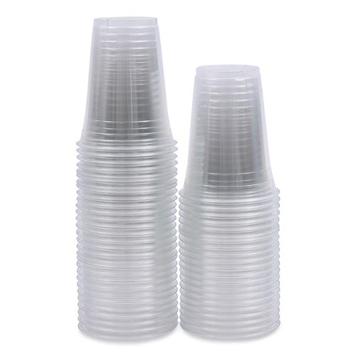 Clear Plastic Cold Cups, 16 Oz, 50/sleeve, 20 Sleeves/carton