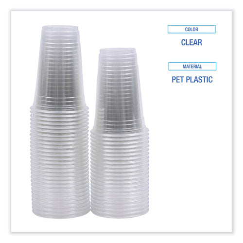 Clear Plastic Cold Cups, 20 Oz, 50/sleeve, 20 Sleeves/carton