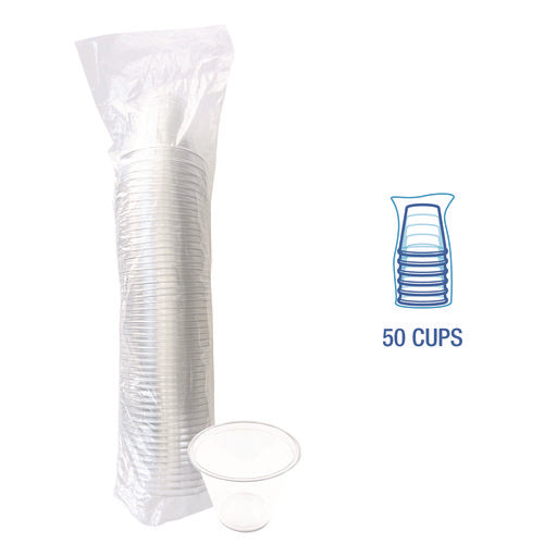 Clear Plastic Pet Cups, 9 Oz, 50/pack